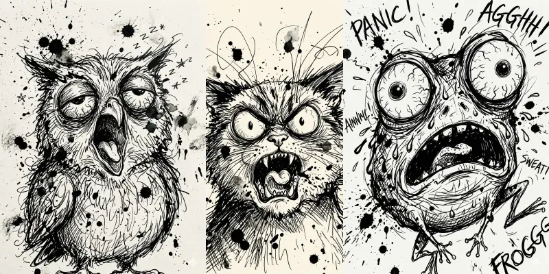 Quirky Steadman Chibi Characters generated by undefined