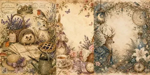 Whimsical Cottage Memory Collages generated by chatgpt-image