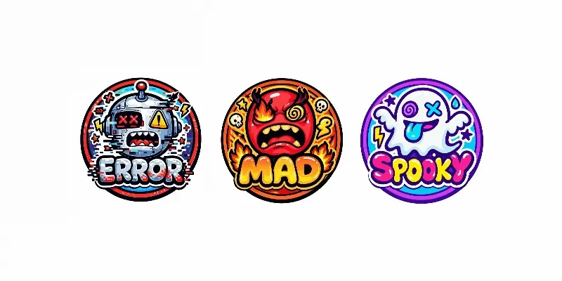 Weird Emoji Pop Stickers generated by undefined
