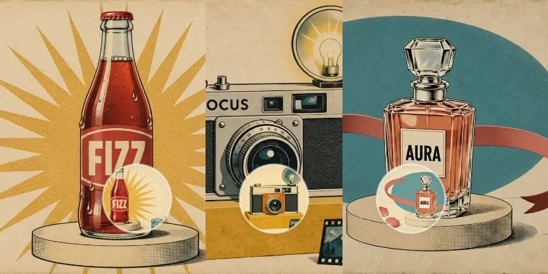 Retro Product Ad Animations generated by undefined