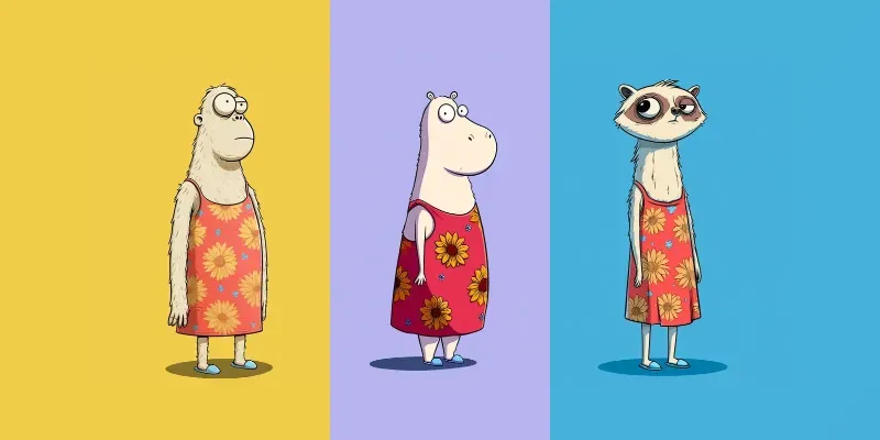 2D Cartoon Animal Stickers generated by undefined