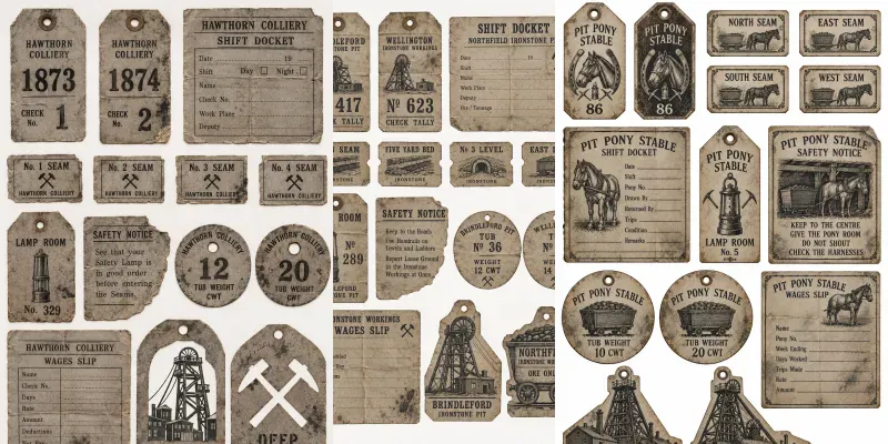 Colliery Coal Mine Ephemera