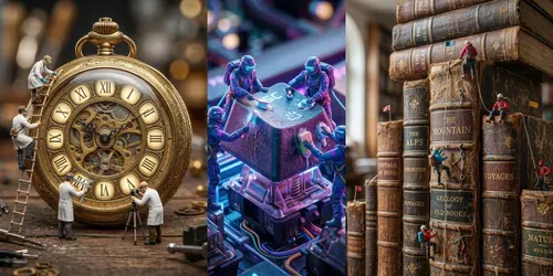 Hyperrealistic Miniature Worlds generated by gemini-image