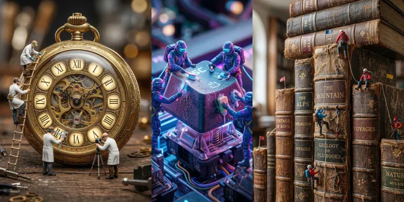 Hyperrealistic Miniature Worlds generated by undefined