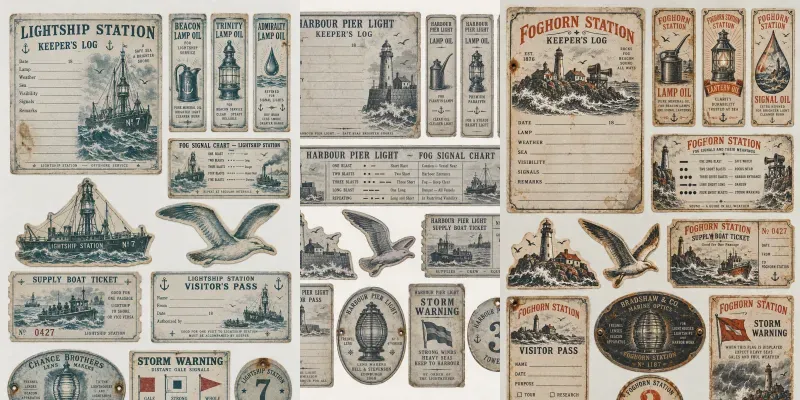 Lighthouse Lamp Room Ephemera