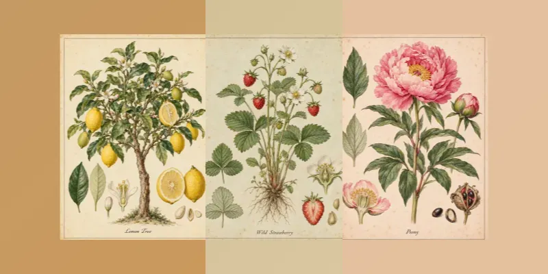 Vintage Botanical Prints For Any Plants