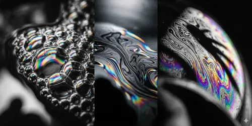 Abstract Prism Monochromes generated by gemini-image