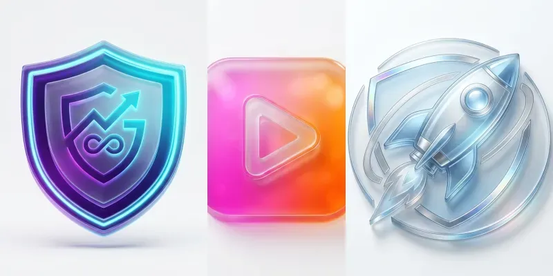 Consistent 3D Glassmorphism Masters generated by undefined