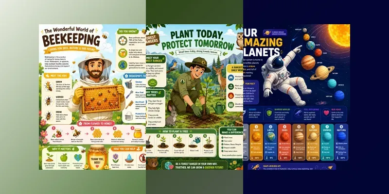 Cute Educational Infographic Creators generated by undefined