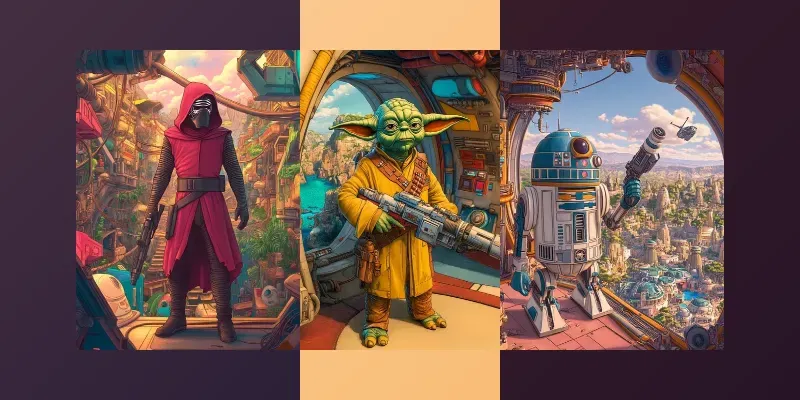 Hyperrealistic Star Wars Caricatures generated by undefined