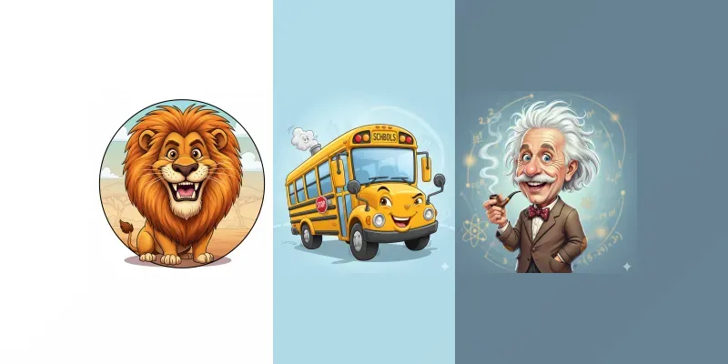 Stunning Caricature Portraits generated by undefined