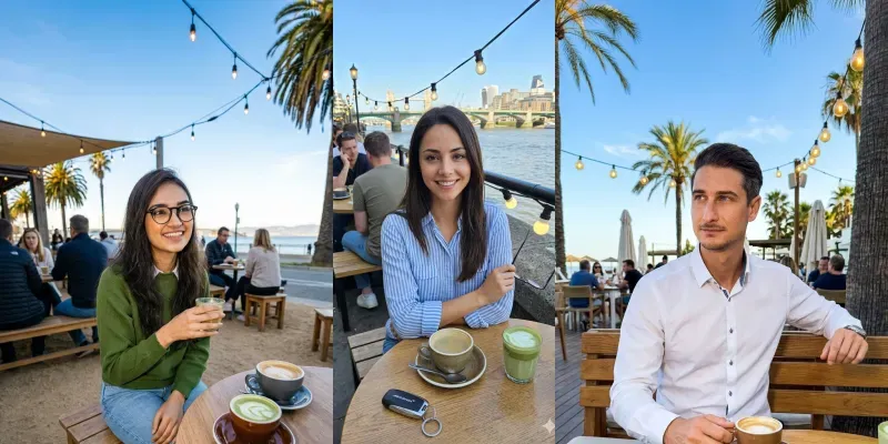 Photos With Style In Cafes generated by undefined