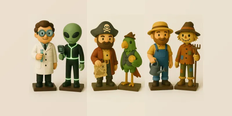 Stylized Character Pairs  generated by undefined