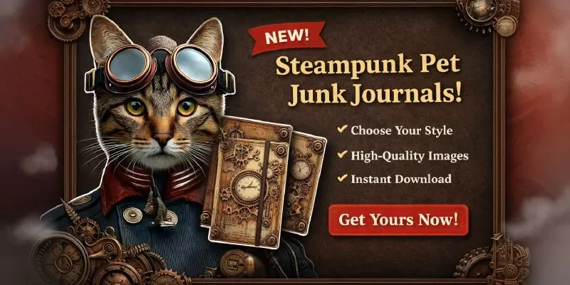 Steampunk Pet Junk Journals generated by undefined
