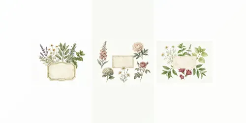 Vintage Herbarium Watercolor Clipart generated by gemini-image