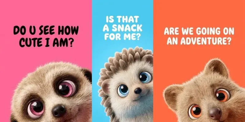 Custom Adorable Peeking Animal Portraits generated by undefined