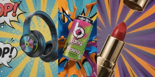 Pop Art Product Ad Videos generated by veo