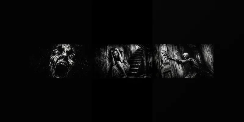 Cinematic Horror Storyboard Assets generated by undefined