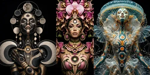 Avantgarde Body Art Portrait Masterpieces generated by chatgpt-image