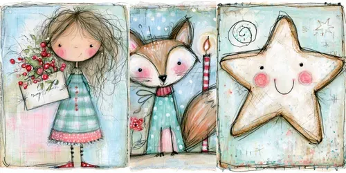 Charming Christmas Junk Journals generated by midjourney