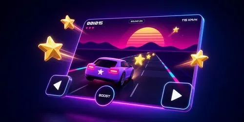 Neon Overdrive Arcade Racing Game generated by claude-agent
