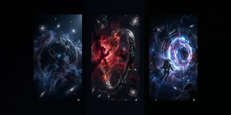 Dark Space Cinema Visuals generated by undefined