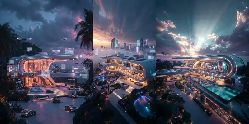 Futuristic Smart Homes 8K generated by undefined