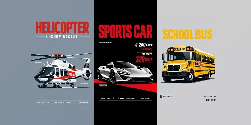 Modern Vehicle Poster Makers generated by undefined