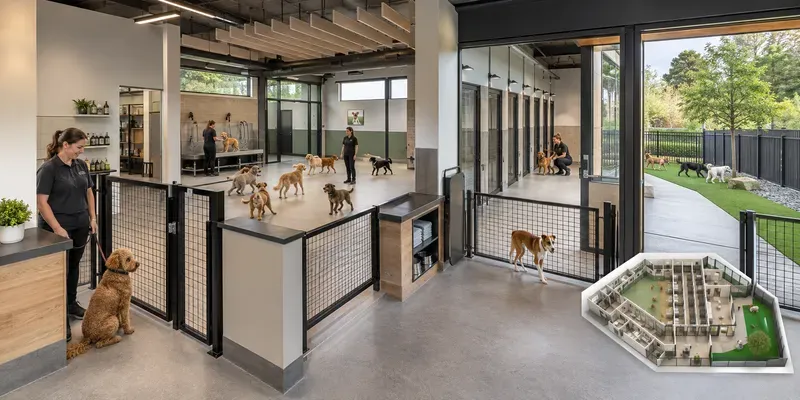 Dog Daycare Boarding Facilities generated by undefined