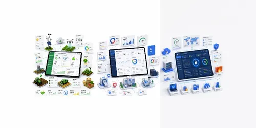 3D Isometric Dashboards generated by chatgpt-image