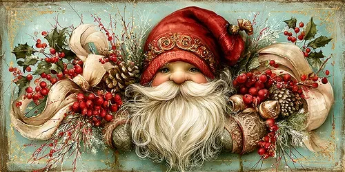 Vintage Christmas Postcard Junk Journals generated by midjourney