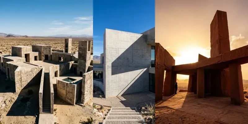 Minimalist Desert Monoliths generated by undefined