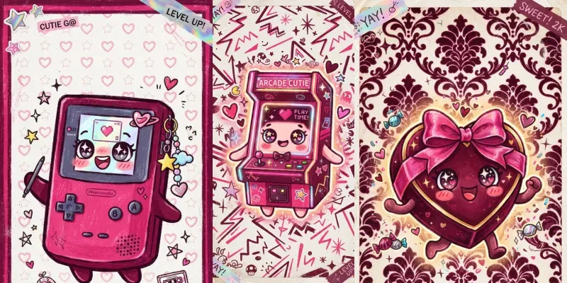 Y2k Kawaii Aesthetic Sticker Packs