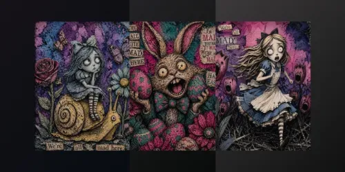 Alices In Crazed Wonderlands generated by chatgpt-image