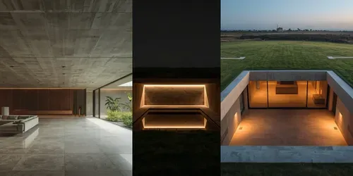 Cinematic Underground Luxury Villas generated by leonardo