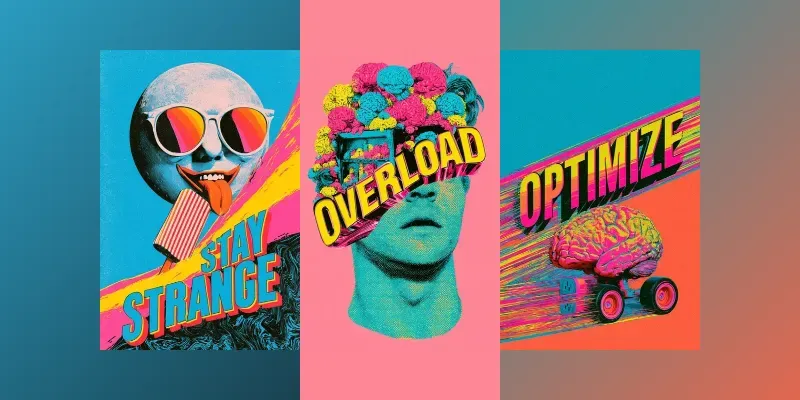 Cmyk Glitch Poster Art