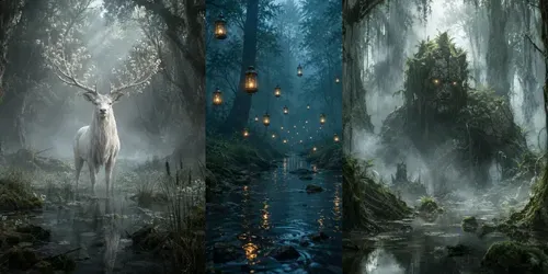 Mystical Misty Forest Worlds generated by chatgpt-image
