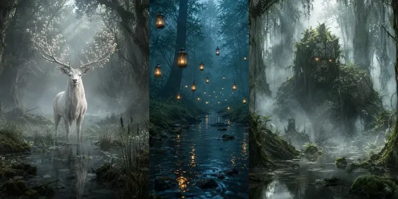 Mystical Misty Forest Worlds generated by undefined