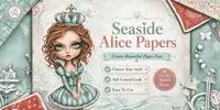 Alice In Seaside World Plain Papers midjourney prompt mini thumbnail