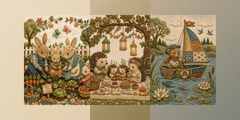 Stitched Storybook Tales generated by undefined