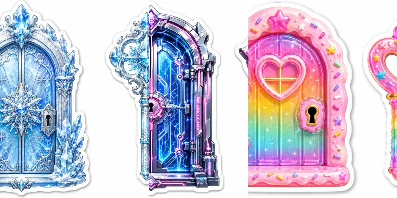 Ultimate Door Key Sticker Packs generated by undefined