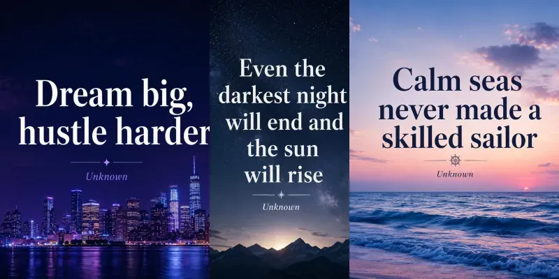Motivational Quote Card Generator generated by undefined