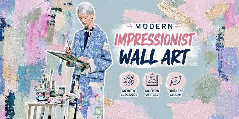 Modern Impressionist Wall Art generated by undefined