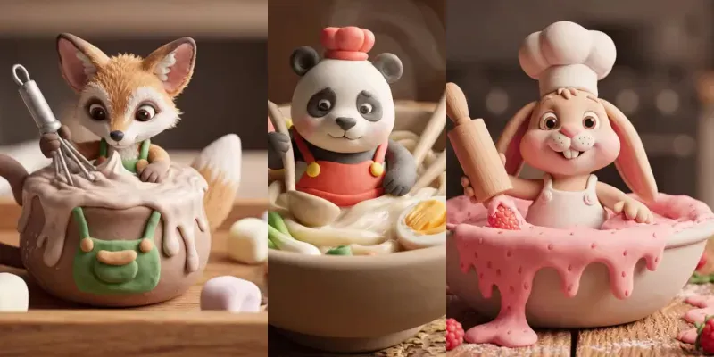 Clay Mouse Chef Soup Magic generated by undefined