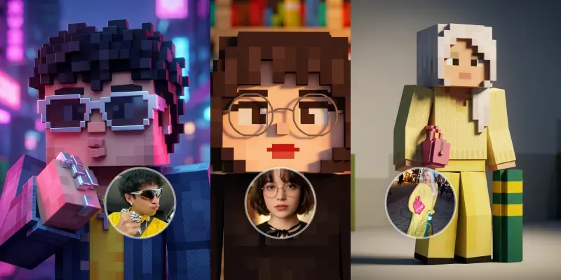 Minecraftstyle Characters generated by undefined