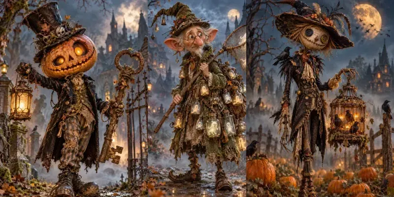 Whimsical Gothic Halloween Oddities