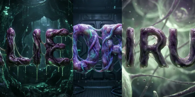 Organic Alien Text Generator generated by undefined