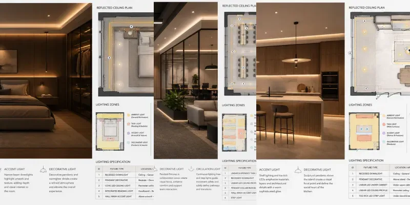 Professional Interior Lighting Designs generated by undefined