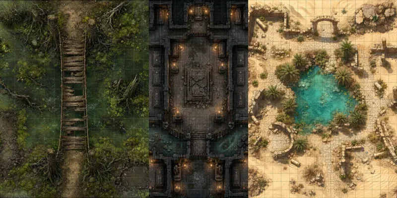 Fantasy Battle Map Art Any Terrain generated by undefined