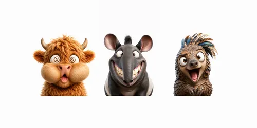Goofy Cartoon Creature Portraits generated by chatgpt-image